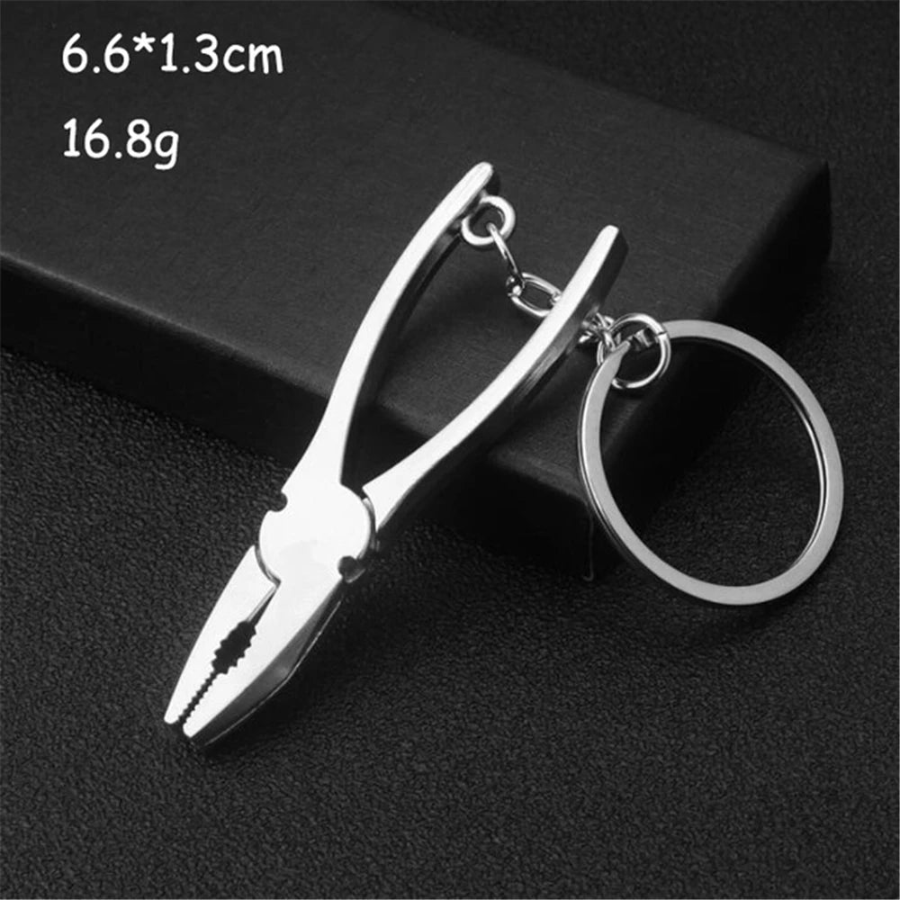 Creative Mini Metal Wrench Tools Keychain Portable Outdoor Multifunction Spanner Car Key Rings For Men Utility Gifts