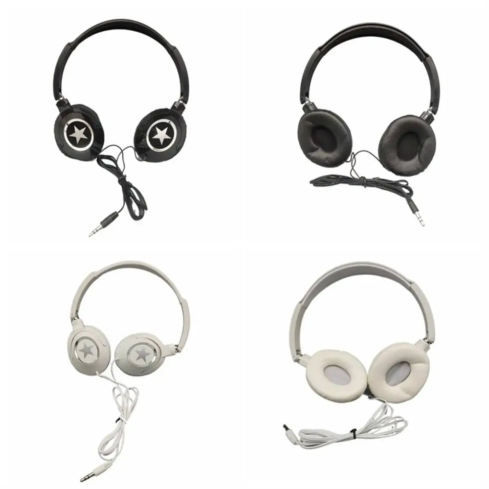 Wired Over-Ear Headphones with 3.5 mm Plug and Inline Volume