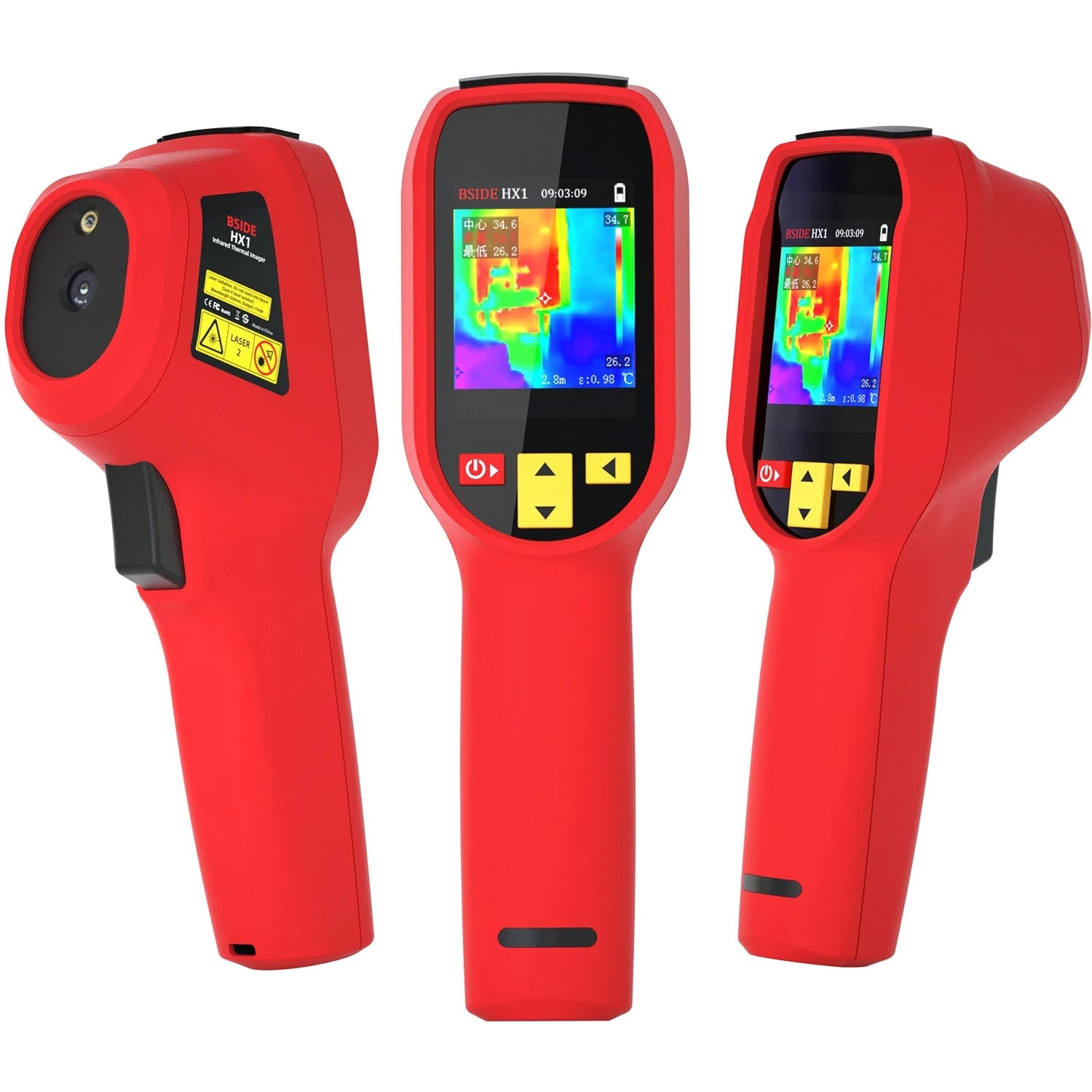 BSIDE Handheld Thermal Imaging Camera 240X240 Temperature Meter For Repair PCB Automobile Pipeline Detection Power inspection