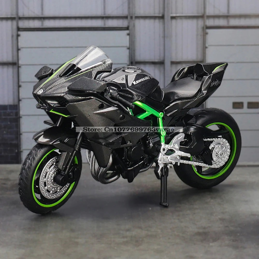 MSZ 1:18 Kawasaki Ninja H2R Suzuki YAMAHA modèle de moto en alliage moulé sous pression, cadeau jouet, modèle de moto statique moulé sous pression