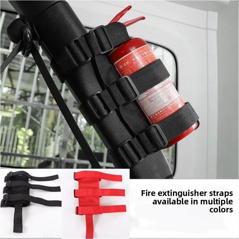 Cinghia regolabile per supporto dell'estintore del veicolo