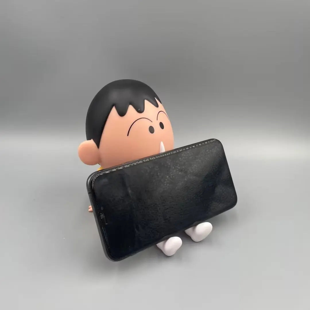 Kawaii Crayon Shin-Chan Boochan Phone Holder Desktop Anime Ornaments Watching Tv Cartoon Phone Support Cute Doll Girls Gifts