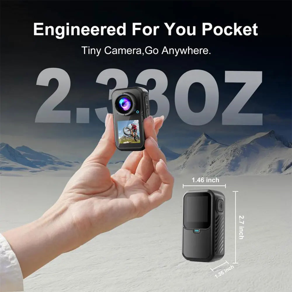 5K Waterproof Action Camera with Touch Screen