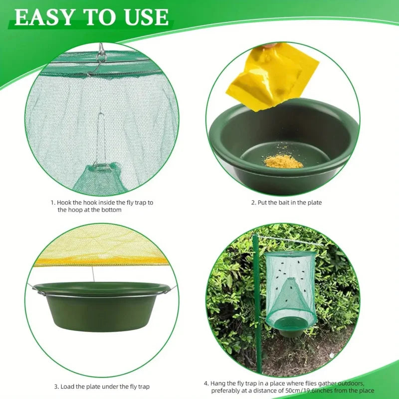 Hanging Reusable Fly Traps - Pack Options
