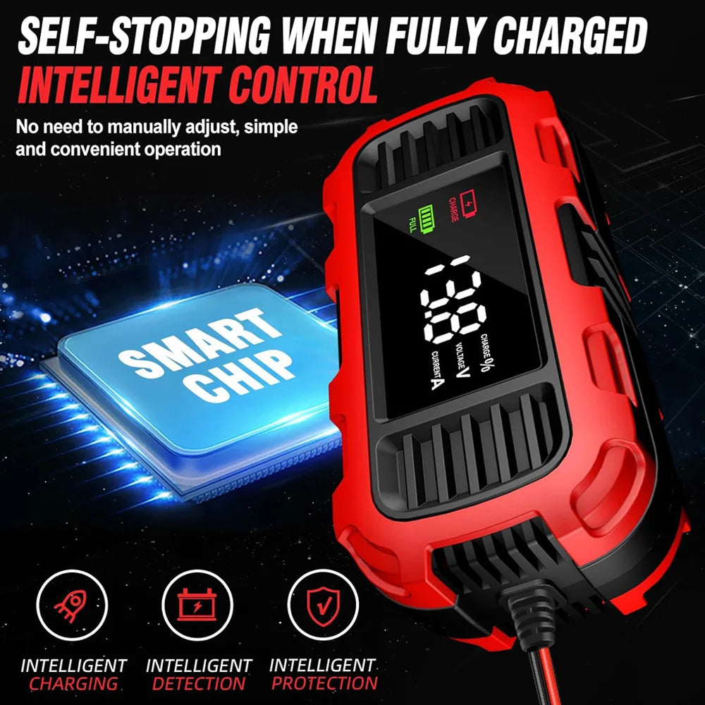 12V 2A Smart Battery Charger for Lead-Acid, AGM and GEL