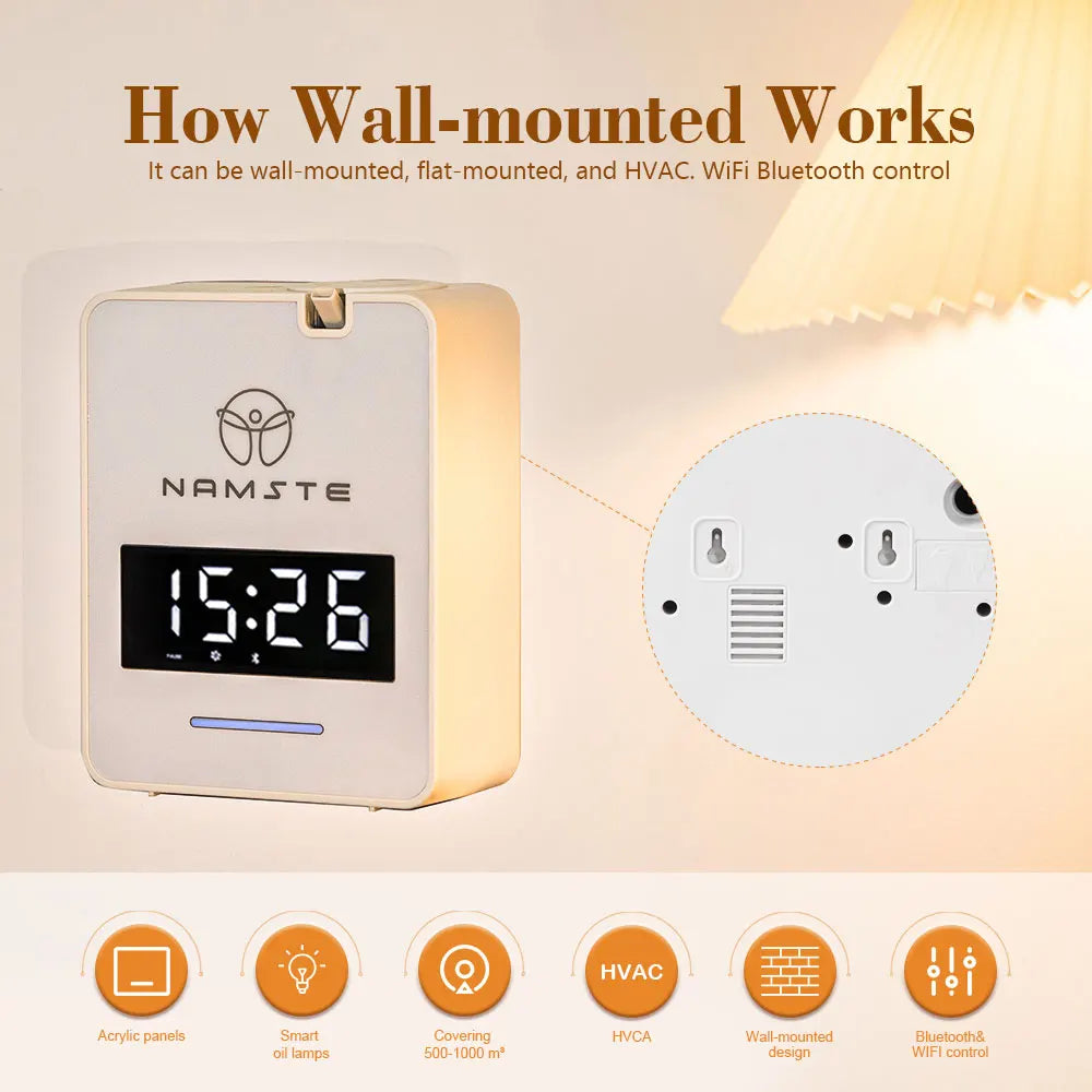 WiFi Bluetooth aromaterapeutický difuzér 300 ml pro velké prostory