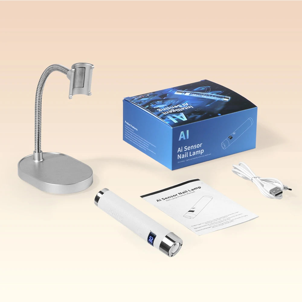 Ai Sensor Nail Lamp – Rechargeable UV LED Mini Nail Dryer