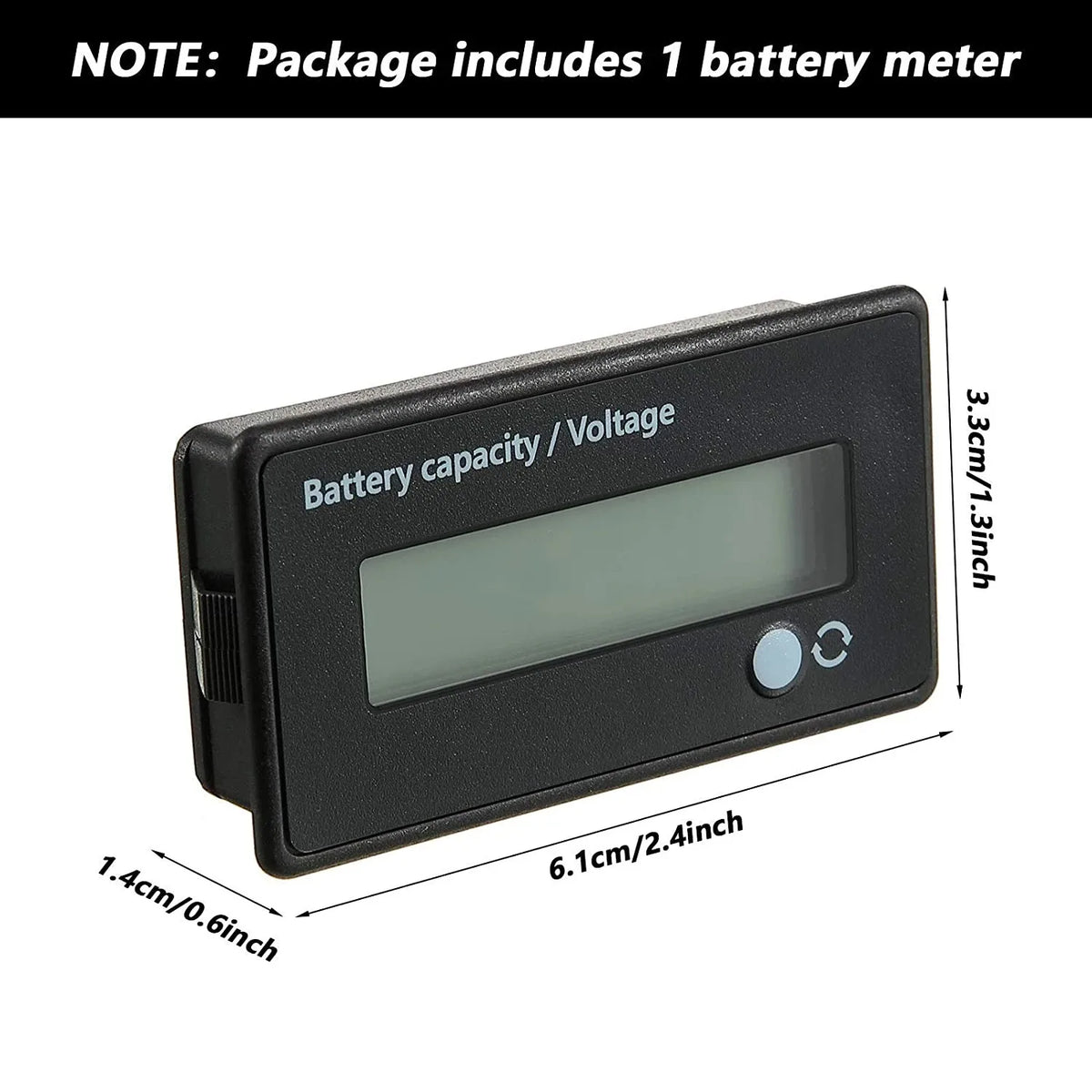 Batteriespannungs- und Kapazitätsanzeige