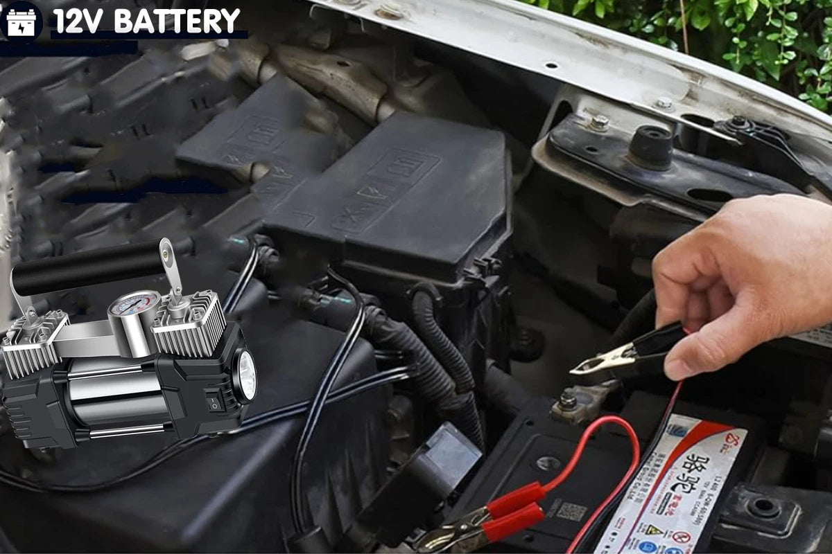 Startér s kompresorem na pneumatiky 150PSI automobilová vzduchová pumpa