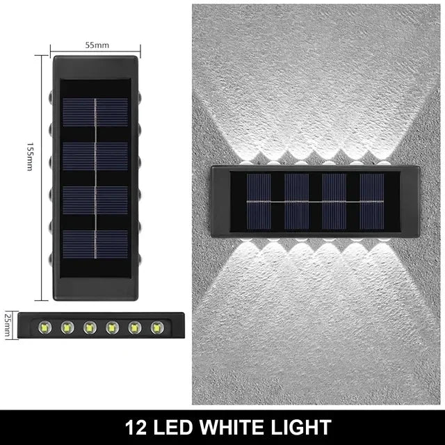 Solar Up-and-Down Wall Light - LED Options