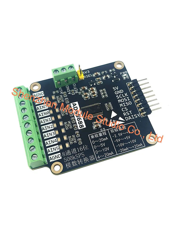 ADS8688 nyolccsatornás 16-bites ADC modul