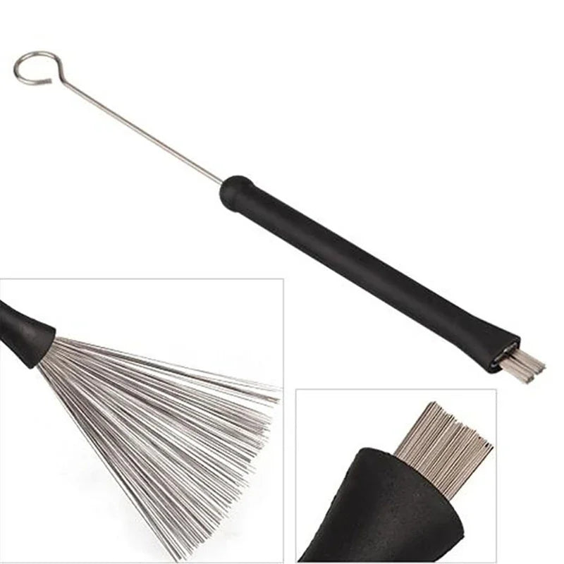 Retractable Steel-Wire Drum Brush, Single