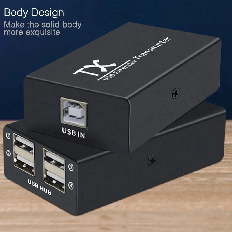 Extenseur USB 1.1 à quatre ports sur CAT6