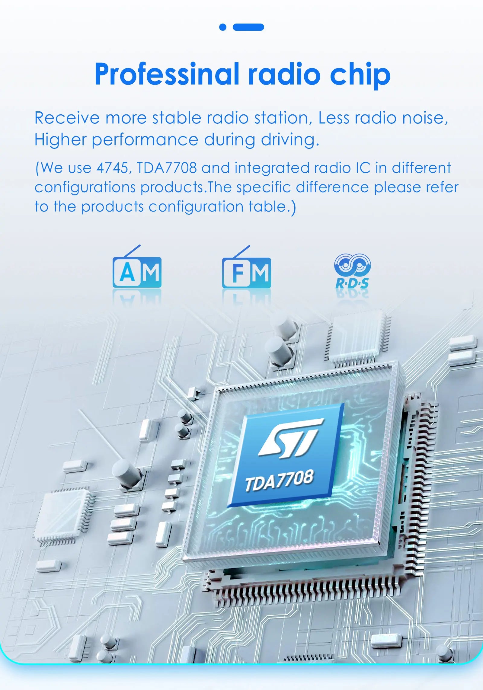 HIZPO 7-Inch Android Car Radio with CarPlay for Opel