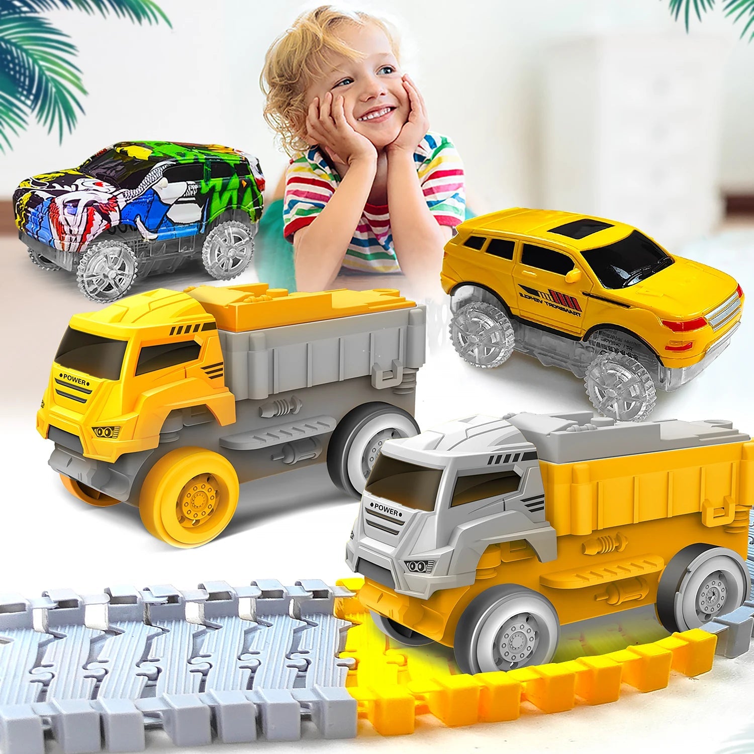 Children Electric Magical Flexible Track Toy Car 🚂
