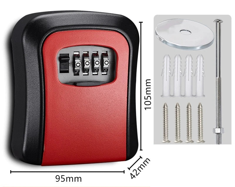 Wall-Mounted Combination Key Storage Box