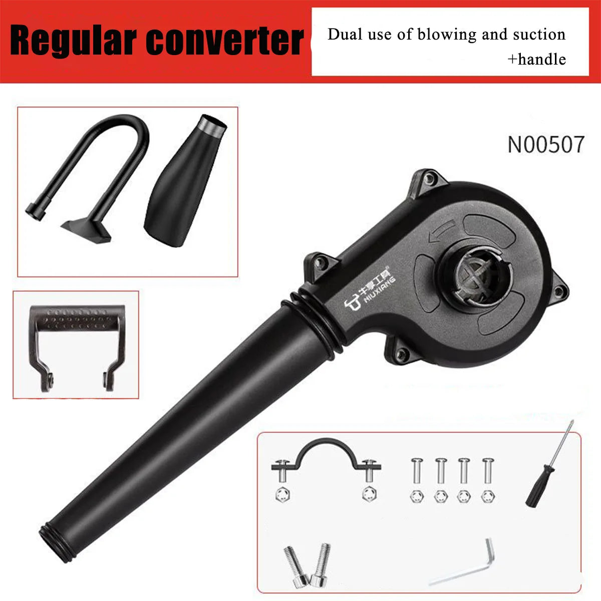 Mini Blower Attachment for Compatible Angle Grinders
