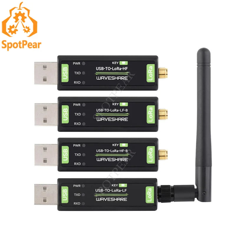 Dátový modul USB-to-LoRa SX1262 - možnosti pásma