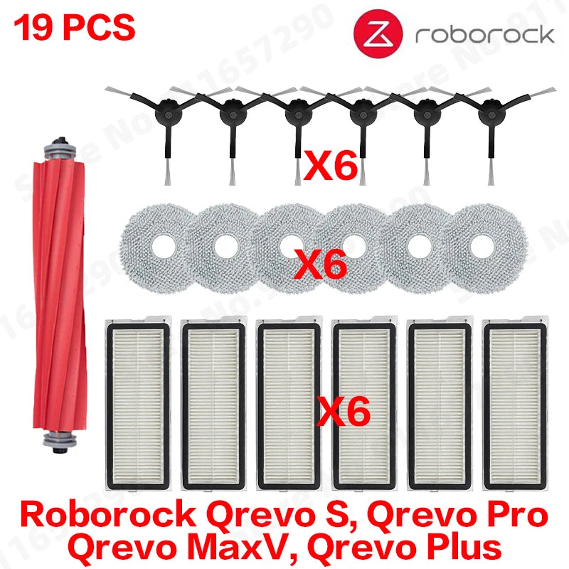 Náhradné diely pre robotický vysávač Roborock Qrevo, viacero súprav