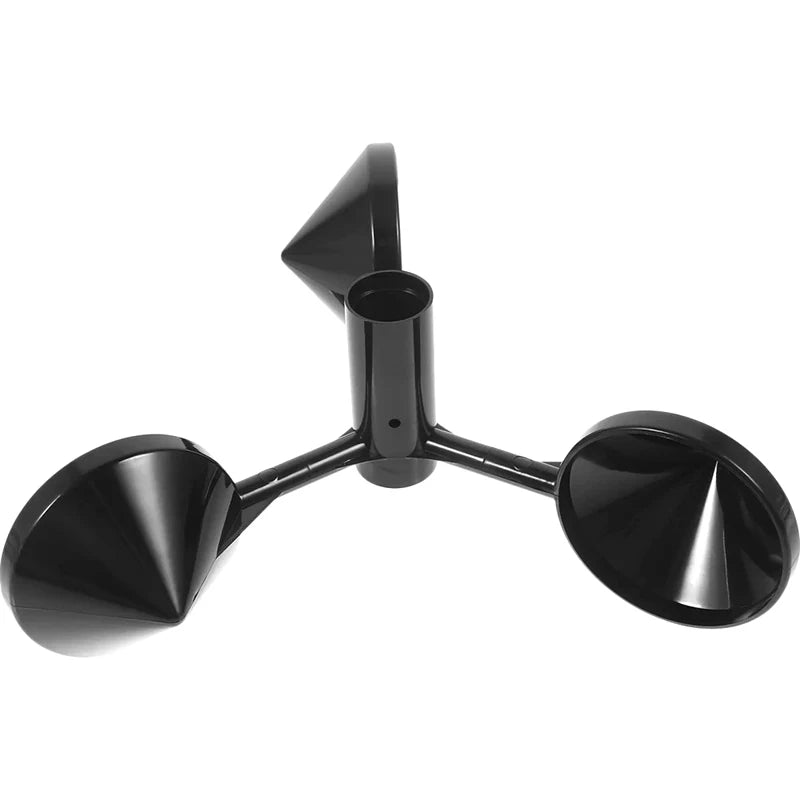 Three-Cup Anemometer Rotor, 150 mm, Black ABS