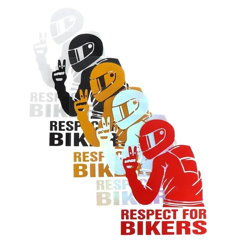 1pc Respect Biker Sticker For On Car Motorcycle Vinyl 3D Stickers Motorcycle Vinyl 3D Stickers And Decals