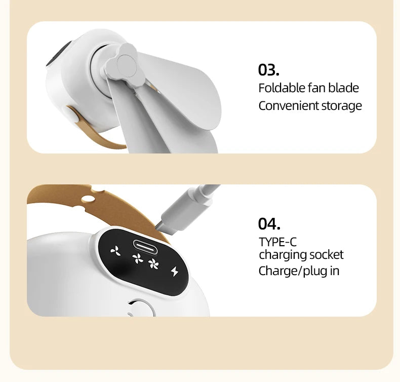 Rechargeable Ceiling Camping Fan with Remote Light for Small Spaces