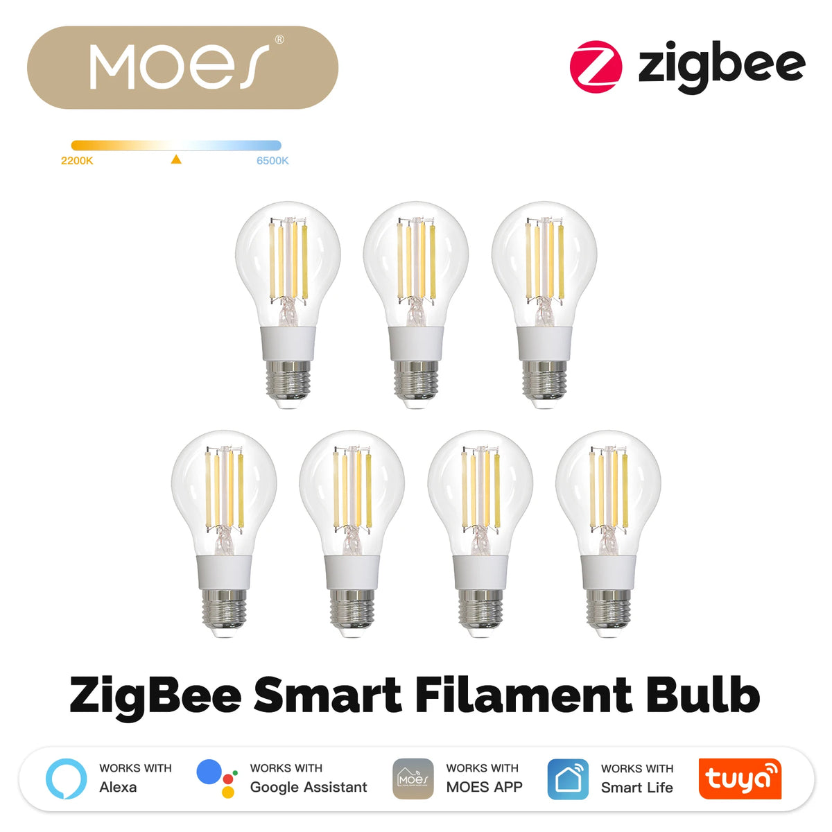 E27 Zigbee Smart Filament Bulb
