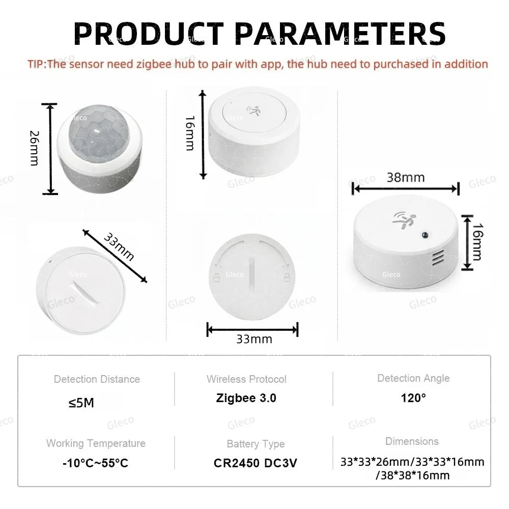Zigbee Motion and Presence Sensor - Model Options