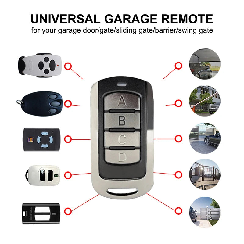 Multifrequenz-Fernbedienung für Garage und Tor