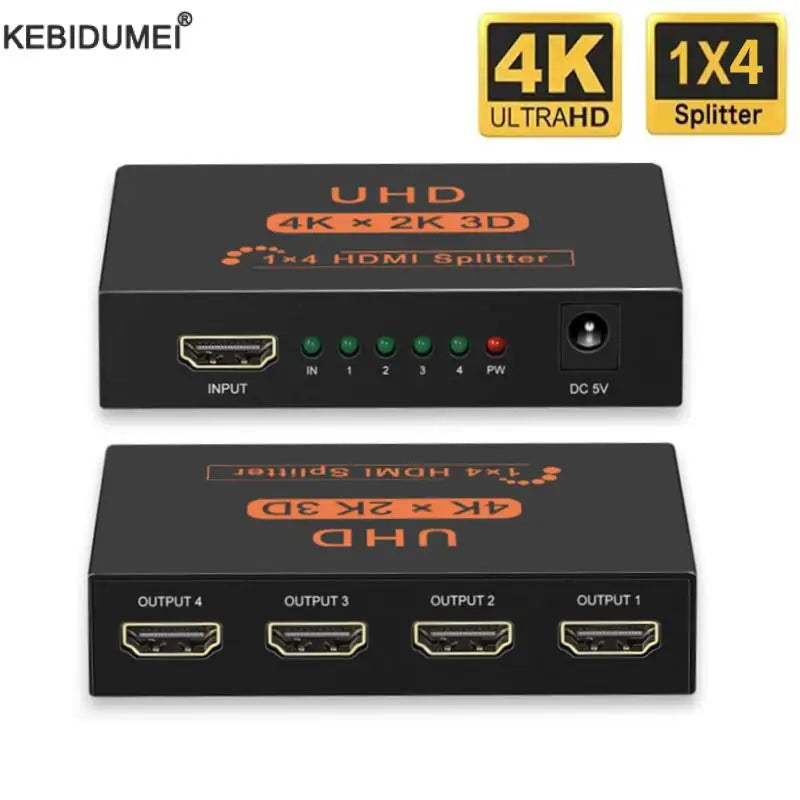 Four-Output HDMI Splitter - Resolution Options
