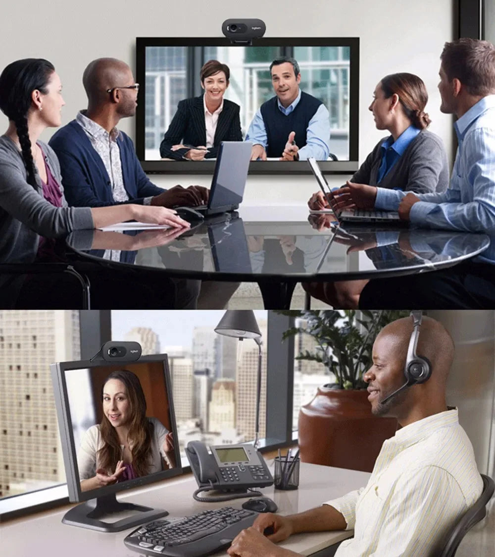 Logitech C270i HD Webcam with Built‑In Microphone