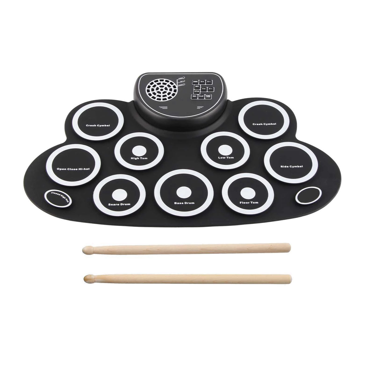 Aufwickelbares elektronisches Schlagzeug-Pad-Set