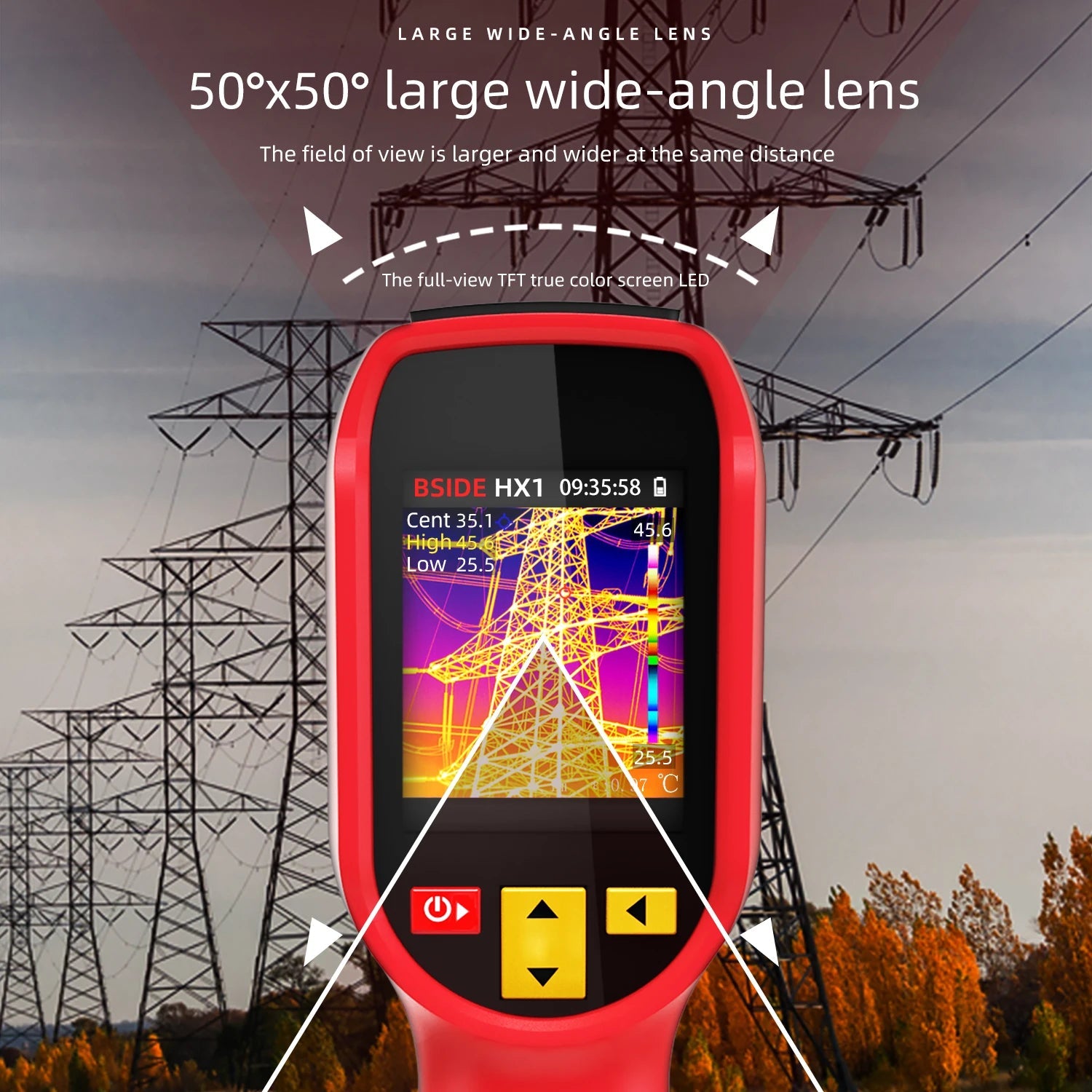 BSIDE Handheld Thermal Imaging Camera 240X240 Temperature Meter For Repair PCB Automobile Pipeline Detection Power inspection