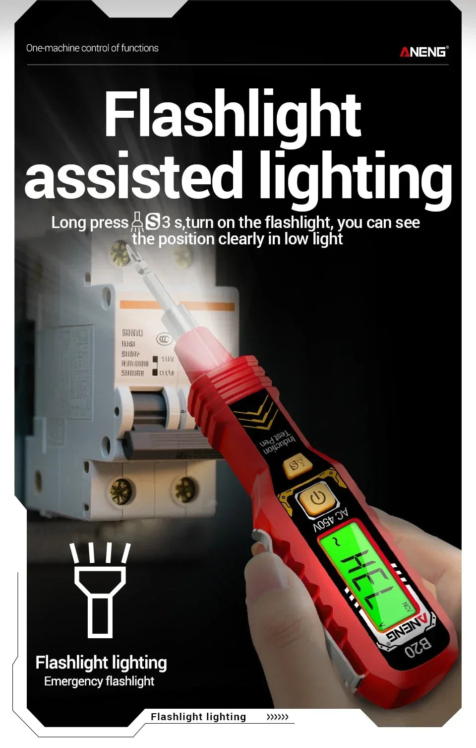 Tester di tensione B20 e cacciavite