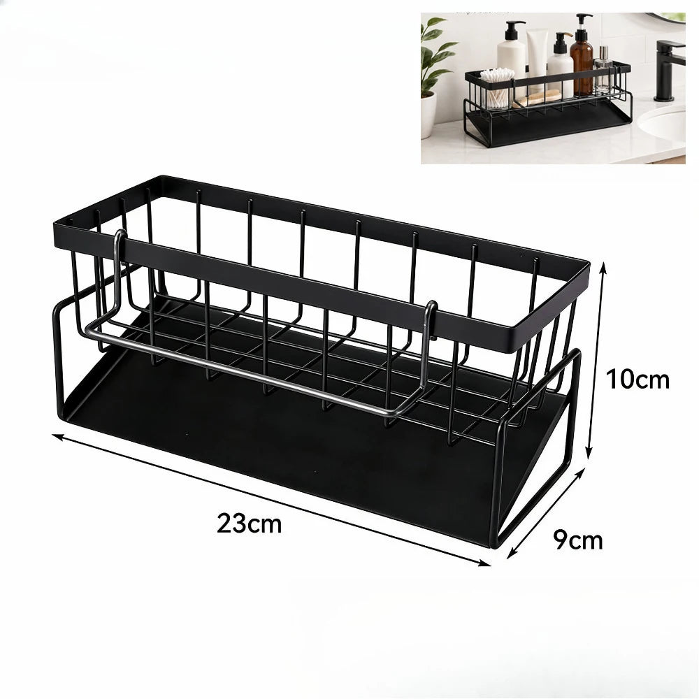 Faucet-Mounted Sink Storage Rack