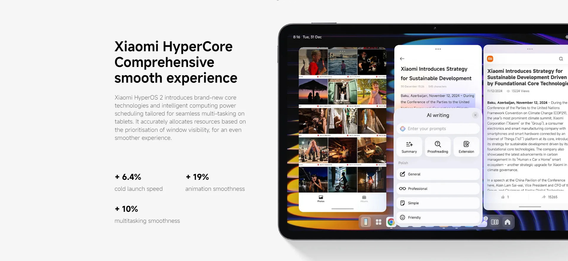 Global Version Xiaomi Pad 7 Pro 128GB 256GB 512GB Snapdragon 8s Gen 3 11.2" 3.2K 144Hz Screen 8850mAh Mi Tablet Xiaomi Pad 7Pro