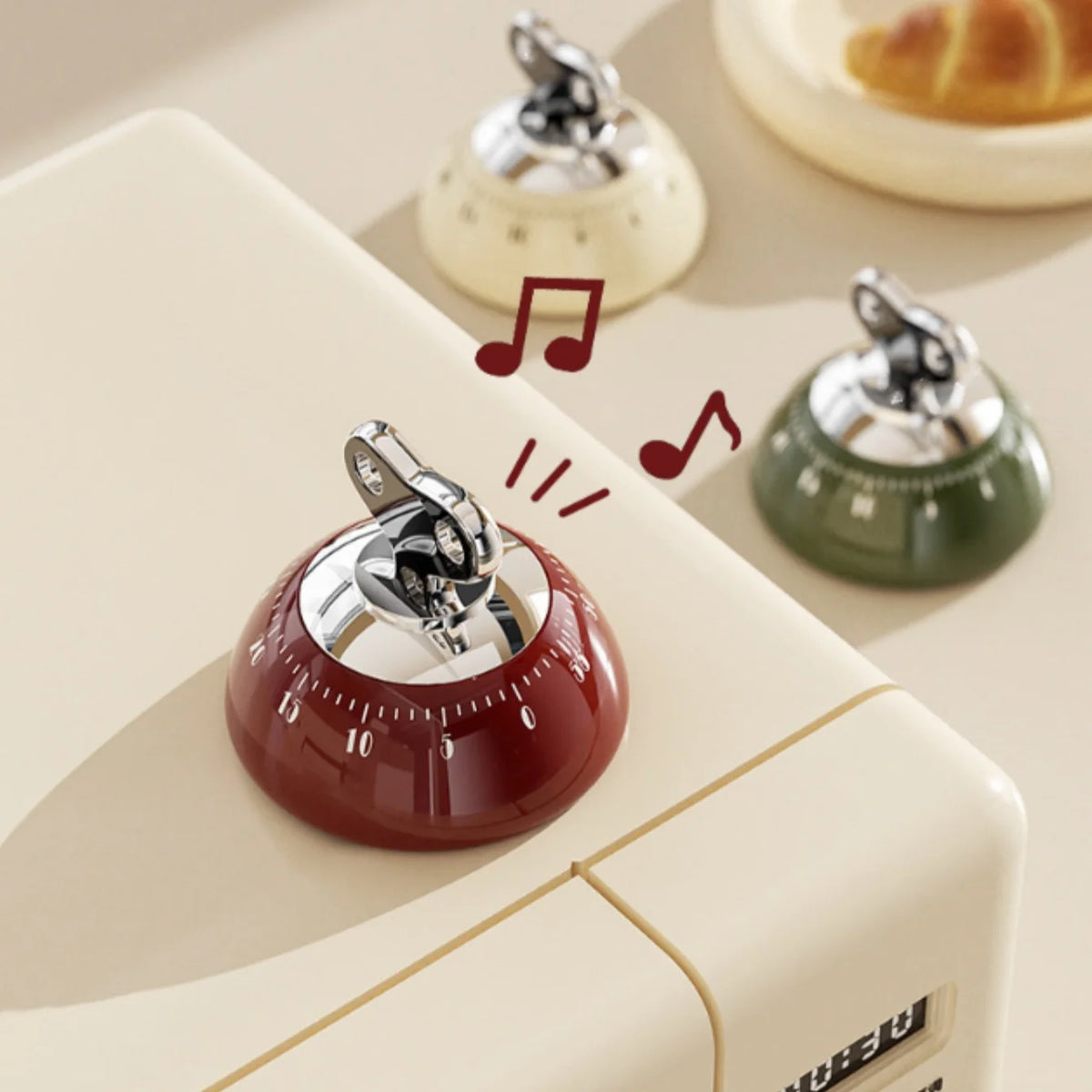60-Minute Analogue Kitchen Timer, Colour Options