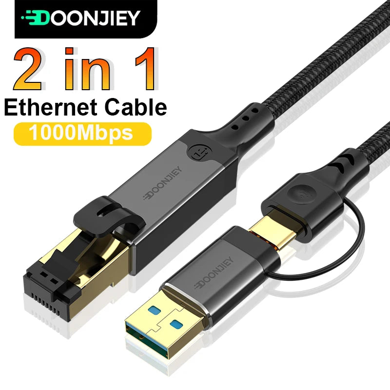 USB to Gigabit Ethernet Cable - Connector Options