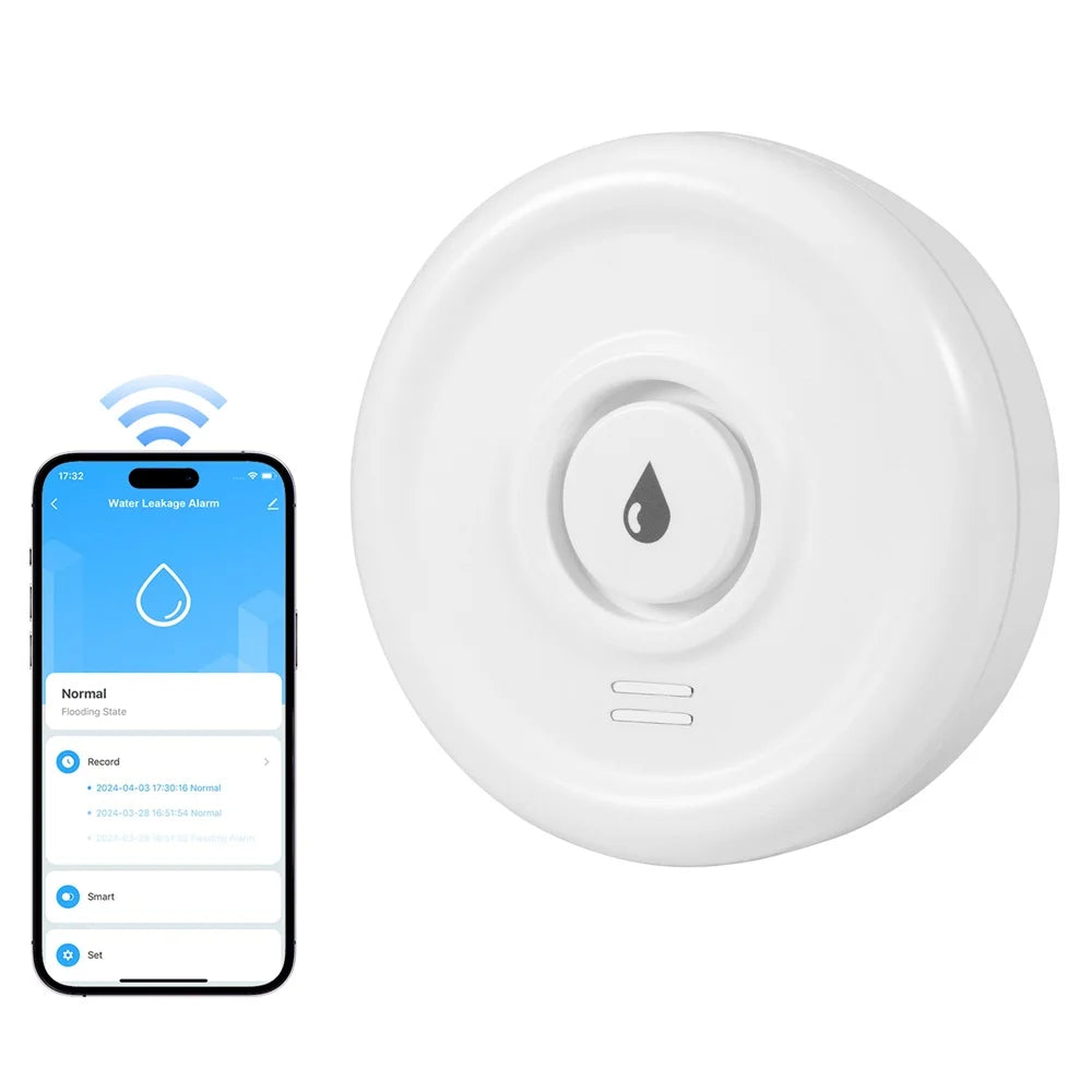 Tuya Water Leak Detector with App Monitoring