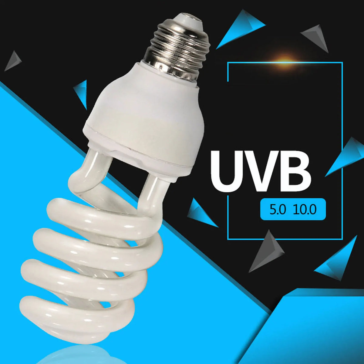 Reptile UVB Heat Bulb, 5.0 or 10.0 UVB, 13 W or 26 W