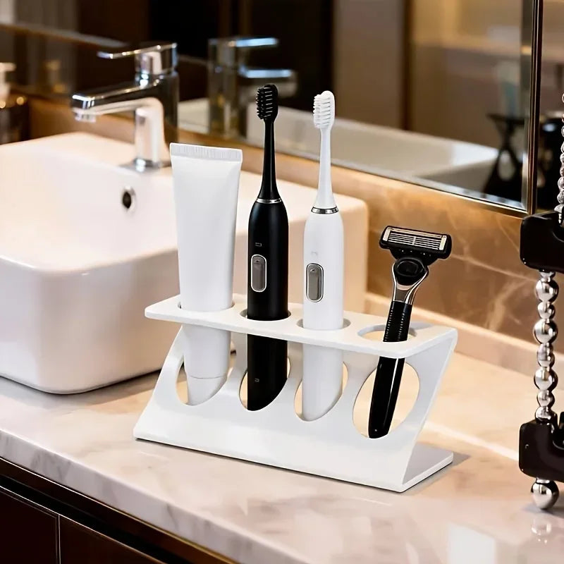 Four-Slot Countertop Toothbrush Holder