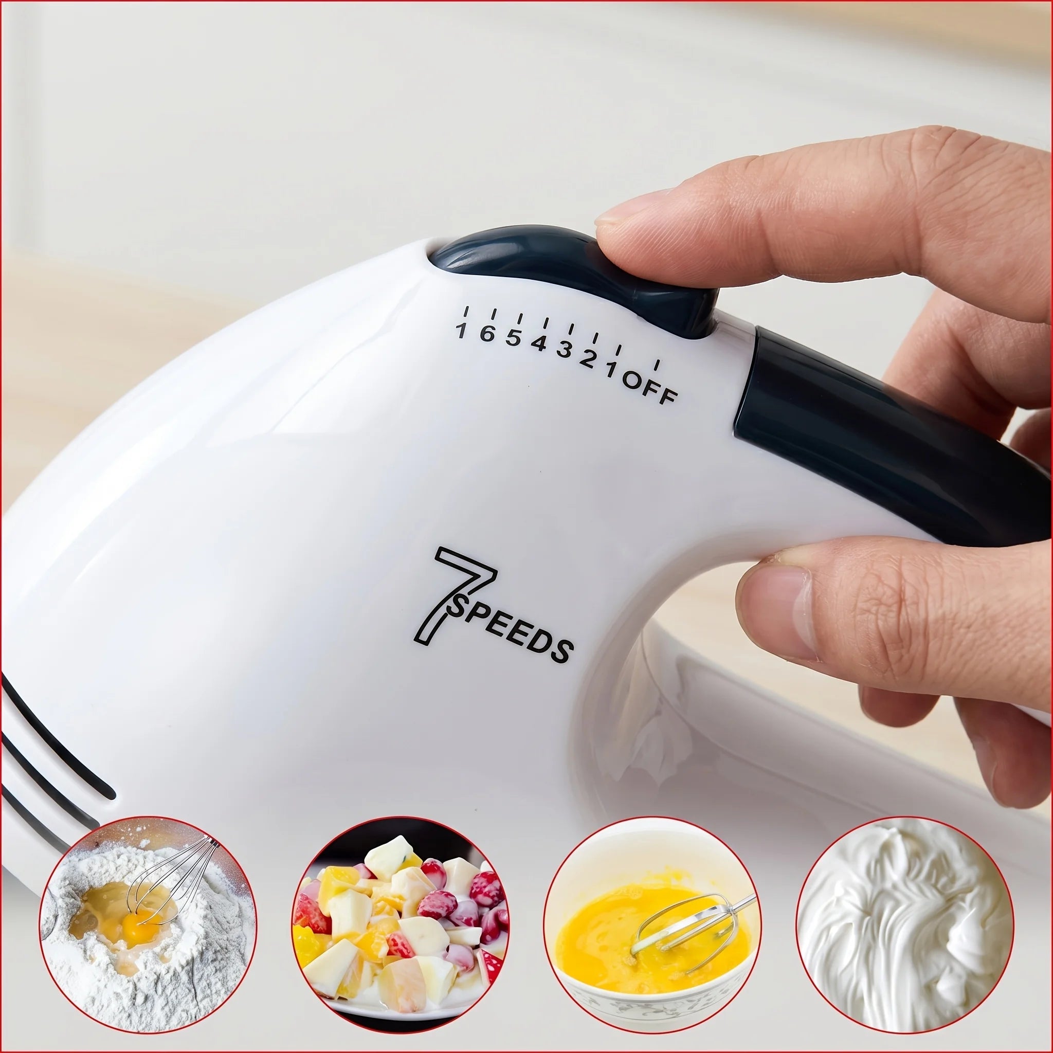 Electric Handheld Egg Beater Mixer