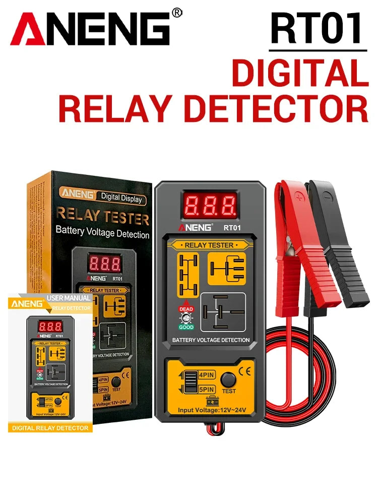 RT01 Automotive Relay Tester with Digital Display