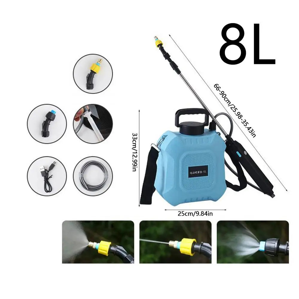 Pulvérisateur de jardin rechargeable, 5 ou 8 L