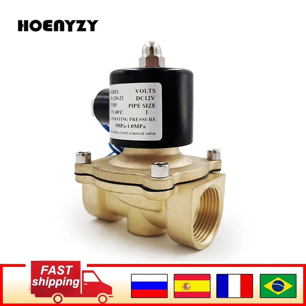 1/2" 3/4" 1" elektromos mágnesszelep, DN15 DN20 DN25, alaphelyzetben zárt pneumatikus szelep vízhez, olajhoz és levegőhöz, 220 V AC