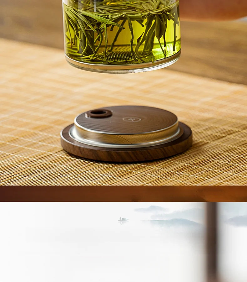 Tea Ceremony Culture Large Capacity Dividing Teacup Removable Glass Inner Tank Home Tea Water Separation Filter Teacup