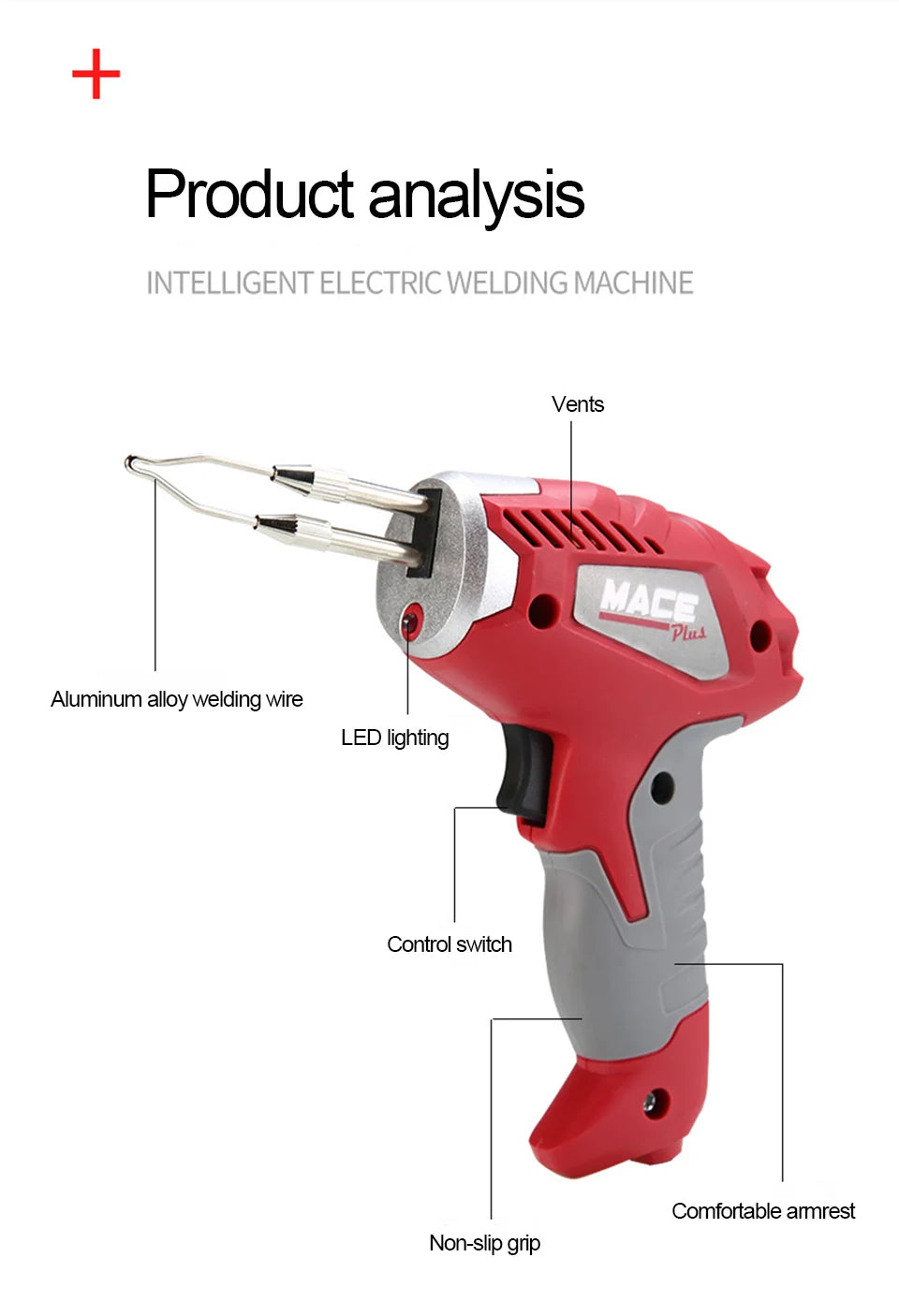 180W Fast Thermal Electric Soldering Iron Industrial-grade High-power Welding Repair Tool Soldering Gun EU Plug Rework Station