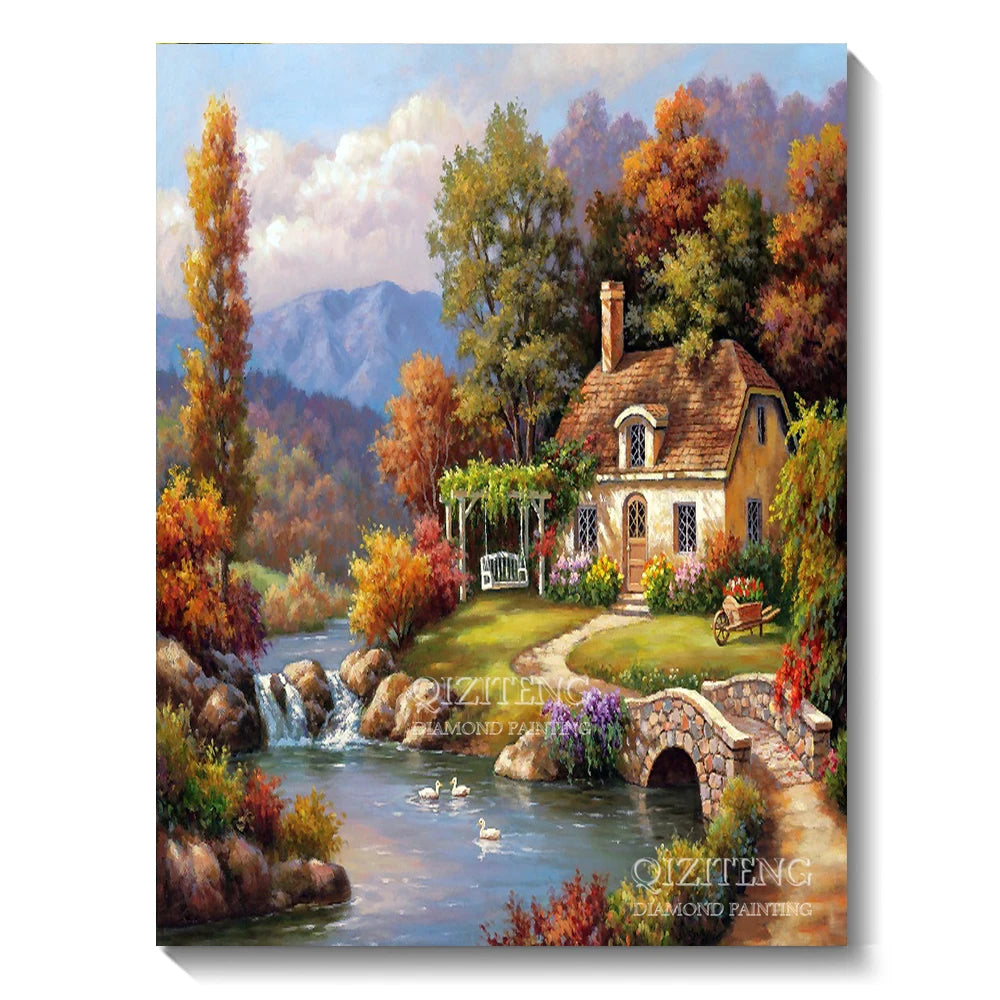 5D Forest Landscape Diamond Painting Kit