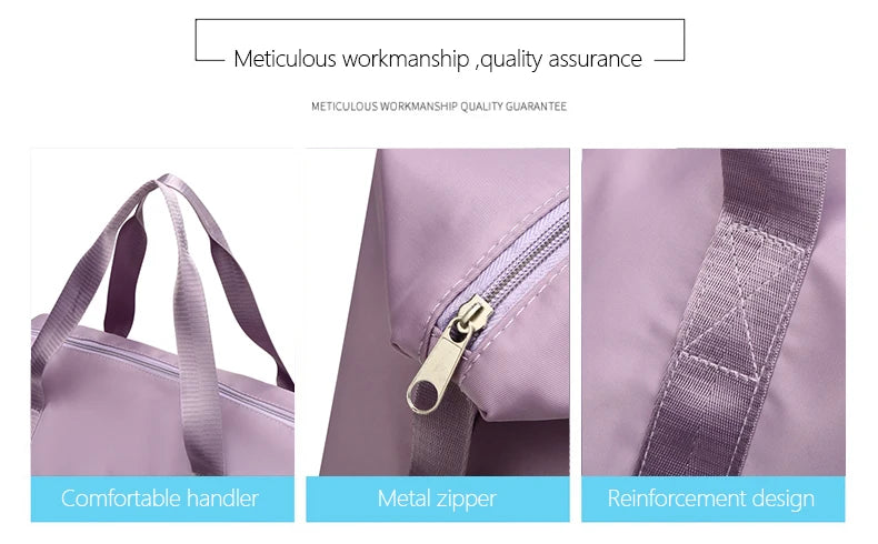 UNIXINU Carry On Travel Duffle Bag Nylon Waterproof Sports Gym Tote Bags for Women Large Capacity Storage Luggage Handbag