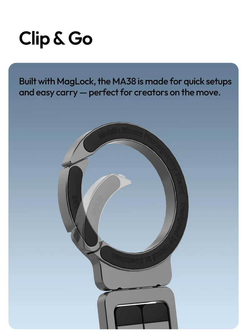 Ulanzi MA38 MagLock Gizli Kancalı Manyetik Telefon Standı